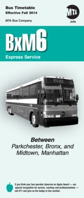 Jun 30, 2010 &0183;&32;There is a BxM6 express bus that runs from Parkchester to Manhattan. . Bxm6 schedule